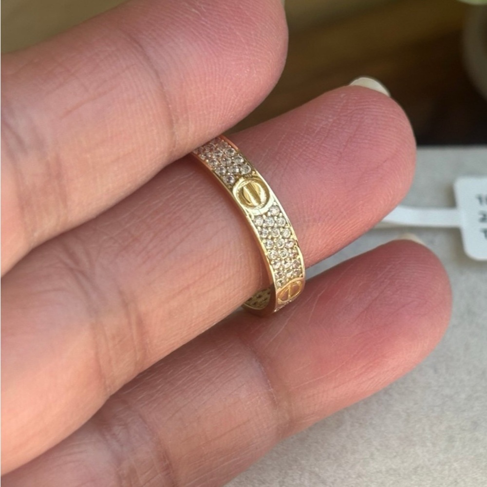 18k solid yellow gold band